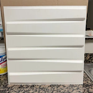 Style Selections Embossed Off-white Hardboard "Bricks" Wall Panel 3D EKB-02-103 - Picture 1 of 9