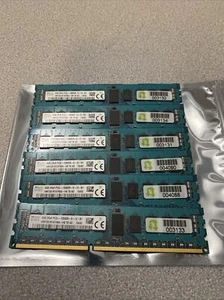 24GB SK Hynix 6 STICKS 4GB 2Rx8 PC3L-10600R-9-11-B1 ECC Memory - Picture 1 of 3