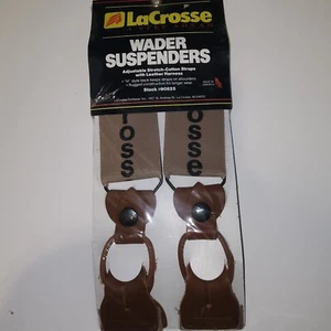 LaCrosse Wader Hosenträger verstellbar Stretch Baumwolle mit Ledergeschirr - 90830 - Bild 1 von 3