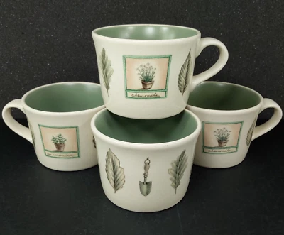 Pfaltzgraff Naturewood Flat Cup Set Portfolio Collection USA Stoneware - Image 1 of 4