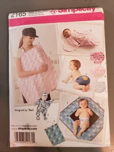 Simplicity Pattern 2165 - Babyzubehör, Windelabdeckung, Wickelmatte ungeschnitten - Bild 1 von 2