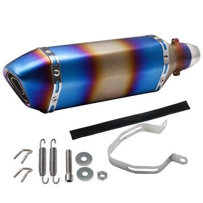 38-51mm Motorcycle Universal ATV Slip-on Exhaust Muffler Pipe DB Killer Silencer - Image 1 of 4