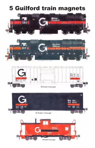 Juego de 5 imanes de transporte Guilford Andy Fletcher - Imagen 1 de 1