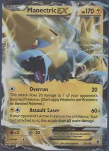 2014 Pokeman - Manectric EX Holo 170 HP (23/119) - Bild 1 von 2