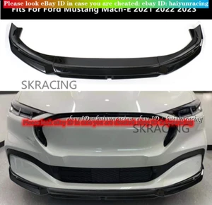 Gloss Black Front Bumper Lip Body Kits Spoiler Splitter For Ford Mustang Mach-E - Bild 1 von 5
