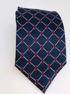 Boston Red Socks Baseball Team by Eagle Wings 59” Men's Tie 100% Silk Necktie - Picture 1 of 14