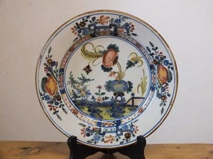 + Seltener Teller Italien, Faenza Garofano, Ende 18. Jahrhundert + - Bild 1 von 6