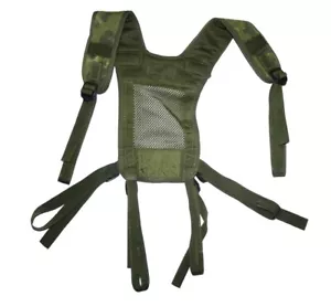 Suspendedor del ejército danés PLCE Webbing bastidor de acoplamiento M96 camuflaje manchado portador - Imagen 1 de 3