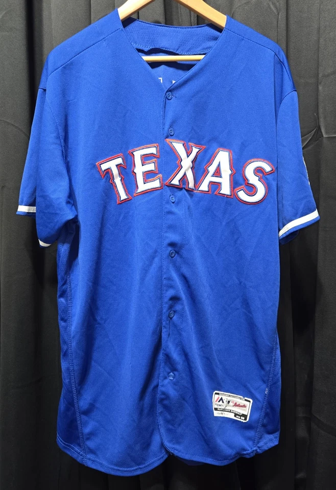 Camiseta deportiva de entrenamiento de primavera Majestic MLB Texas Rangers #29 Beltre 2018 talla 56 Foto 1 de 4