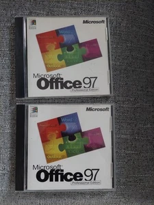 1 - NOS Microsoft Office 97 Professional Edition CD-ROM/Product Key 2 Available - Photo 1/2