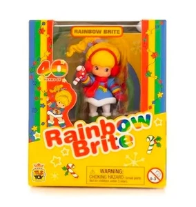 Neue Cheebee! Rainbow Brite Winter Weihnachten Rainbow Brite Figur 2,5" - Neu mit Etikett - Bild 1 von 4