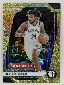 Cameron Thomas 2024-25 Prizm Monopoly #52 Gold Millionaire Shimmer Prizm /500 SP - Picture 1 of 2