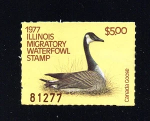ILLINOIS IL3 WATERFOWL DUCK STAMP 1977 OG MNH PRISTINE - Picture 1 of 1