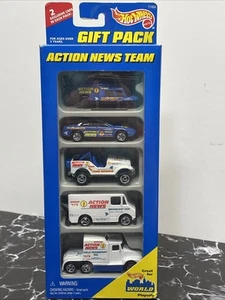 1996 Hot Wheels Action News Team 5 Pack Gift Pack NIB #17456 - Picture 1 of 4