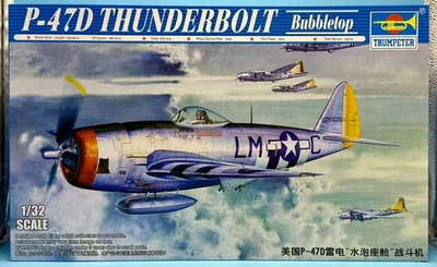 Trumpeter 02263 1/32 P-47D Thunderbolt Bubbletop Brand New Complete Kit - Image 1 of 2