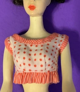 Vintage Barbie Pak Outfit #0030 Cool Casuals rosso a pois crop top come nuovo raro - Foto 1 di 3
