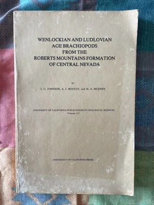 Wenlockian and Ludlovian Age Brachiopods Central Nevada (Cal Press Geological) - Image 1 of 4