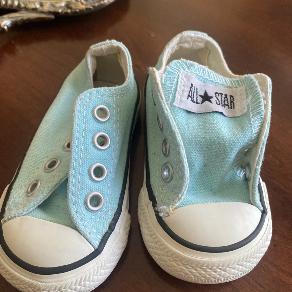 Zapatillas CONVERSE para niños pequeños, verde menta, talla 3 Foto 1 de 1