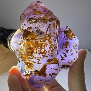 511g Natural Elestial Amethyst Crystal Mineral Specimen Healing #532 - Picture 1 of 10