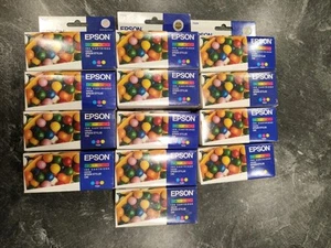 Lot De 46 cartouches d'encre Epson et Canon pour imprimantes Stylus et Pixma - Photo 1/15