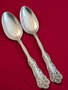 2 Stück Wm Rogers Berwick 1904 Int'l Silber Teller Oval Suppenlöffel mit Monogrammen - Bild 1 von 7
