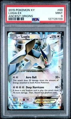 2015 POKEMON XY ANCIENT ORIGINS #68 LUGIA EX PSA 9 - Image 1 of 2