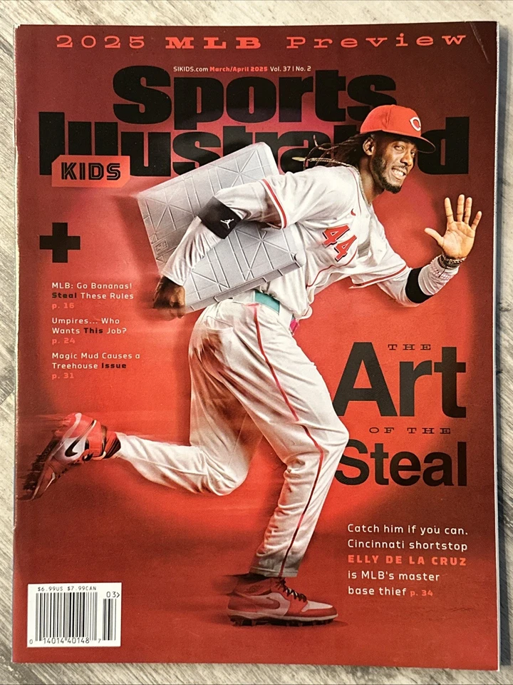 SPORTS ILLUSTRATED FOR KIDS MAGAZINE March April 2025 The Art Of The Steal￼ - Imagem 1 de 1