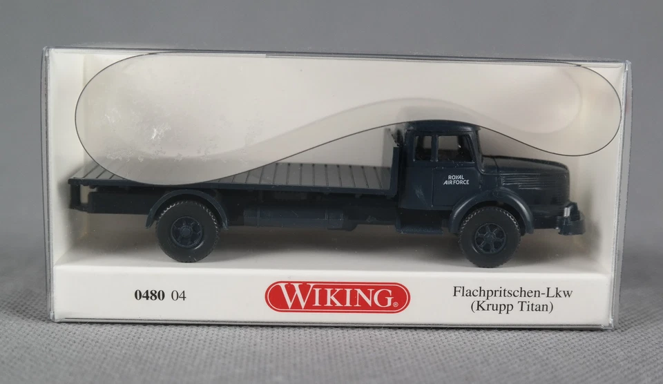 WIKING 048004 Krupp Titan Flachpritschen LKW Royal Air Force Scale 1 87