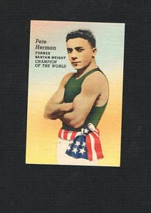 RAR alte 40er Jahre Visitenkarte New Orleans Weltmeister Boxer Pete Herman Boxen - Bild 1 von 1