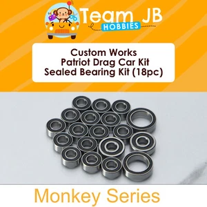 Custom Works Patriot Drag Car Kit - 18 Pcs Rubber Sealed Bearings Kit - Picture 1 of 2