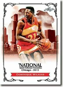 DOMINIQUE WILKINS 2013 LEAF NATIONAL EXCLUSIVE COLLECTORS PROMO CARD