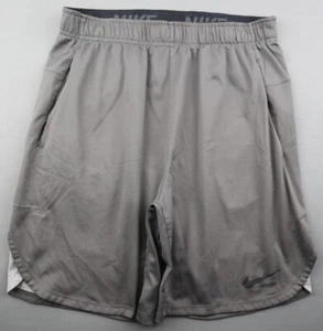 Pantalones Cortos Atléticos Para Hombre Nike Dri Fit Poliéster Gris Talla M - Imagen 1 de 11