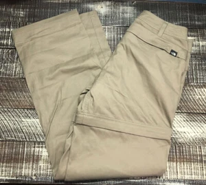Women’s The North Face Pants Sz S Andesite Pant 100% Cotton Zip Shorts - Picture 1 of 12