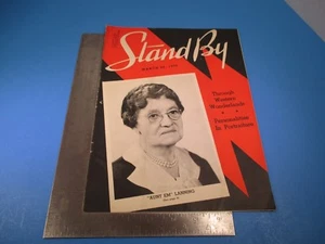 Vintage Stand By Magazine March 26th 1938 Aunt Em Lanning Wonderlands L586 - Bild 1 von 1