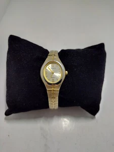 Carriage Womens Classic Gold Colored Watch by Timex Stainless Steel Back  - Picture 1 of 9