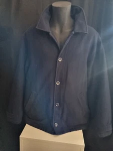 Timberland Navy Blue Wool Peacoat Jacket Coat Size Large - Picture 1 of 5