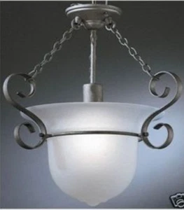 Neu im Karton Forecast F766-65 Rustica Collection One Light Semi Fush in Silver Rust NEU👍 - Bild 1 von 2