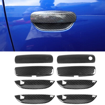 Door Handles & Handle Bowl Cover Trim Sticker Bezel for Dodge Charger 2015-2022 - Image 1 of 4