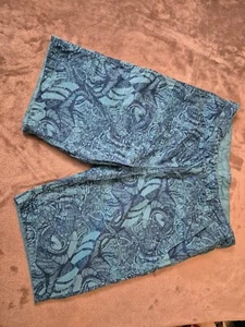 Samuel kevin reversible surf shorts blue pattern 32 Inch Size Large - Picture 1 of 7