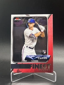 2024 Topps Finest FINEST ROOKIES #FRD-6 Evan Carter RC Rookie Rangers - Picture 1 of 1