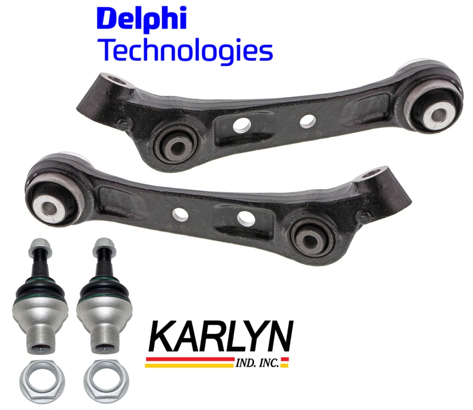 Braço de controle inferior dianteiro + junta esférica Lt & Rt 4 peças qualidade original para BMW xDrive - Imagem 1 de 1