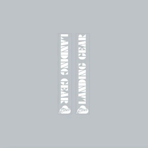 SE Racing - Juego de calcomanías de horquilla Landing Gear "Lites" - blanco Foto 1 de 1