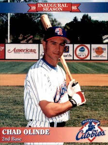 1995 Rockford Cubbies Team Issue #25 Chad Olinde Monroe Louisiana Baseball Card