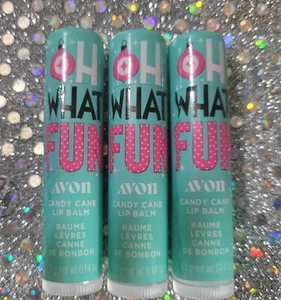 Avon Lip Balms CANDY CANE X3 Chapsticks ~ New Cond. Sealed ~ SAME DAY SHIPPING - Picture 1 of 1