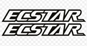 Ecstar Sticker Decal Die Cut x2 (220mm x 30mm) - Picture 1 of 2