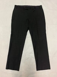 Lauren Ralph Lauren Black Plaid Flat front Dress Pants Mens 36x30 Poly/Viscose - Picture 1 of 9