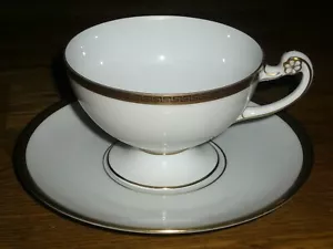 1 Kaffeetasse mit Untertasse Hutschenreuther Selb LHS Bavaria Goldrand - Bild 1 von 4