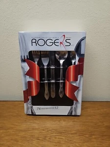 Posate da tavola Rogers acciaio inox nuove con scatola sigillate vintage NUOVE Stanley Robert 72 pezzi - Foto 1 di 4