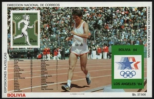 Bolivia 1985 - Mi-Nr. Bloque 143 ** - Estampillada sin montar o nunca montada - Olympia Los Ángeles - Imagen 1 de 1