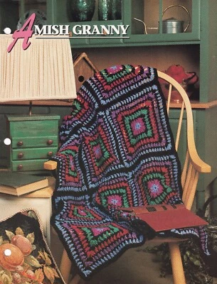 AMISH GRANNY Annie's Crochet Afghan Pattern Leaflet - Image 1 of 2